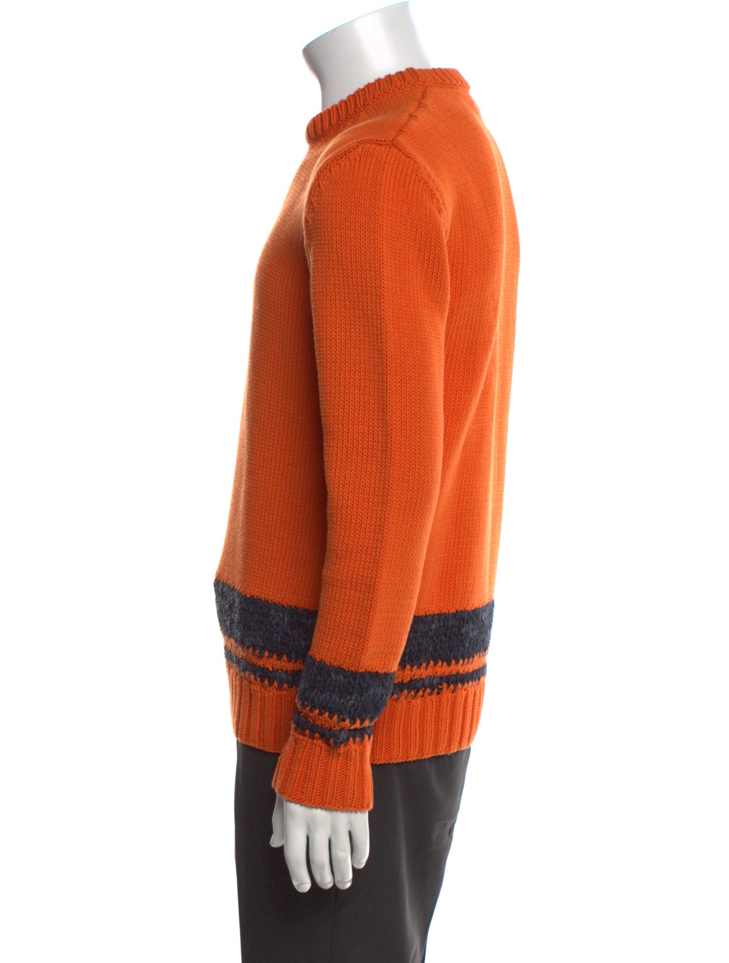 Hermès Striped Crew Neck Pullover